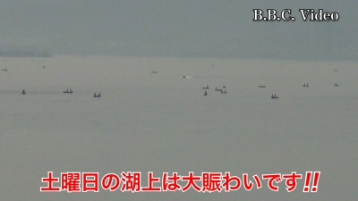 晴天微風の土曜日!! 琵琶湖南湖は大賑わいになりました #今日の琵琶湖（YouTubeムービー 23/03/04）