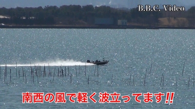 快晴軽風の琵琶湖南湖!! 湖上はガラ空きに戻りました #今日の琵琶湖（YouTubeムービー 23/03/14）