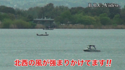日曜日の琵琶湖は北西の風でまぁまぁいい天気です #今日の琵琶湖（YouTubeムービー 23/04/16）