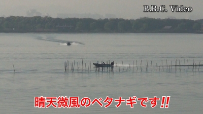 GW直前の琵琶湖!! 晴天微風のベタナギでボートがパラパラ #今日の琵琶湖（YouTubeムービー 23/04/28）