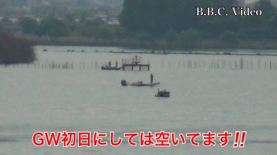 GW初日の琵琶湖!! 南湖も北湖も意外と空いてます #今日の琵琶湖（YouTubeムービー 23/04/29）