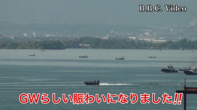 GW5日目の琵琶湖はいい天気!! 湖上はやっと賑やかになりました #今日の琵琶湖（YouTubeムービー 23/05/03）