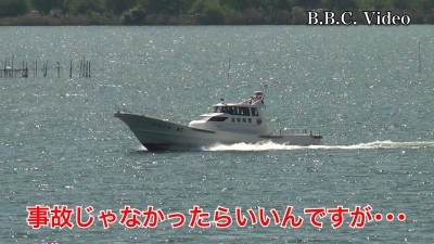 GW6日目もいい天気の琵琶湖!! 水上警察の警備艇が突っ走ってます #今日の琵琶湖（YouTubeムービー 23/05/04）