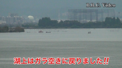 GW8日目も曇り空の琵琶湖!! 湖上はガラ空きに戻りました #今日の琵琶湖（YouTubeムービー 23/05/06）