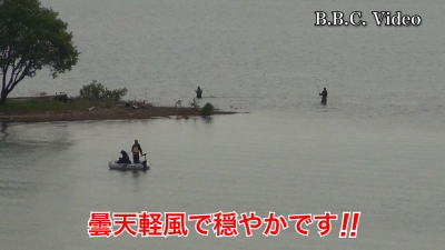 土曜日は曇り空の琵琶湖!! 湖上は一部エリアだけ賑やかです #今日の琵琶湖（YouTubeムービー 23/05/13）