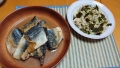 サバの味噌煮　鶏ささみとアボガドの明太マヨ　20230330