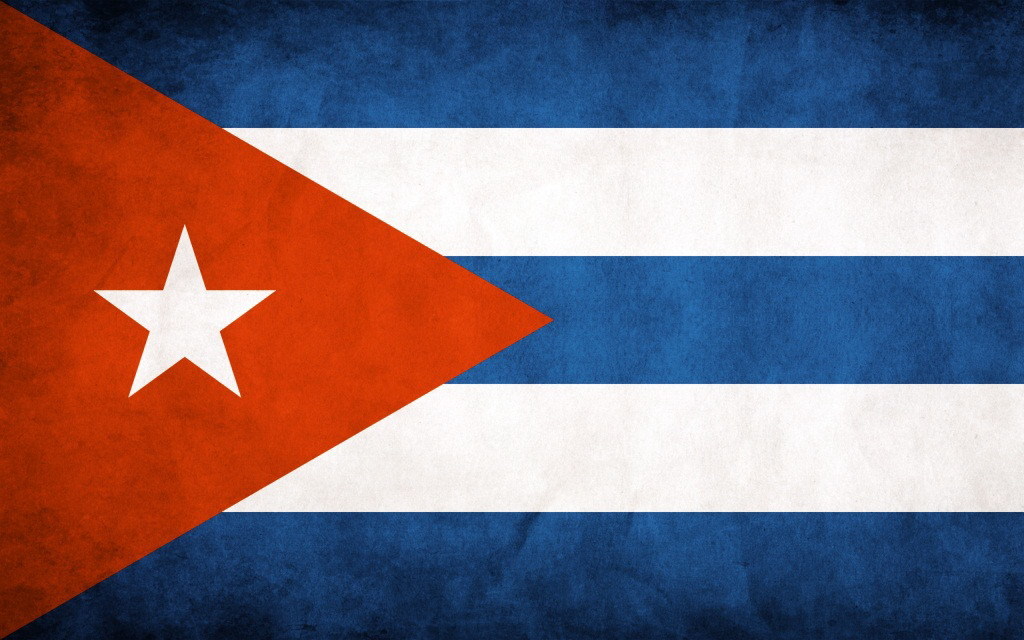 キューバ国旗_フリー素材