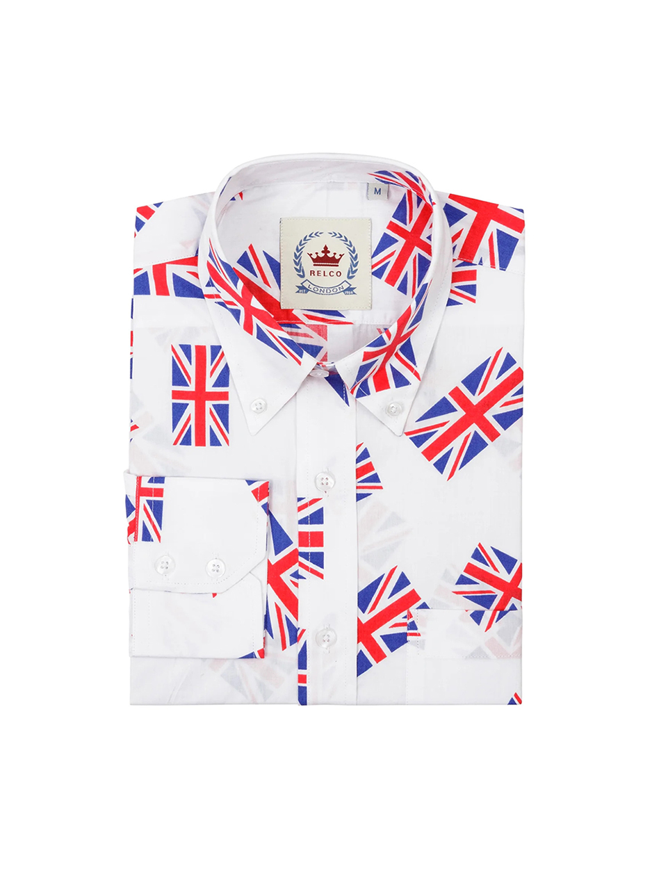 Relco London Button Down Union Jack Shirt 〜 レルコ ロンドン ユニオンジャック ボタンダウンシャツ ...