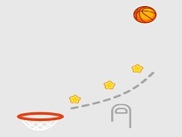 足場の線を書いてバスケットボール誘導パズル【Brain Dunk】