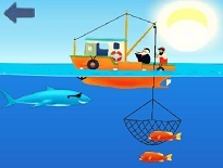 網で魚を捕る釣りゲーム【Funniest Catch】