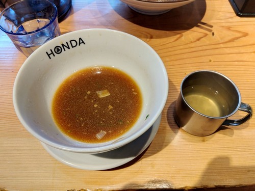 本田麺業＠神田・20230304・スープ割り