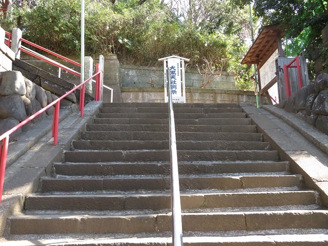 大鋸諏訪神社の参道３
