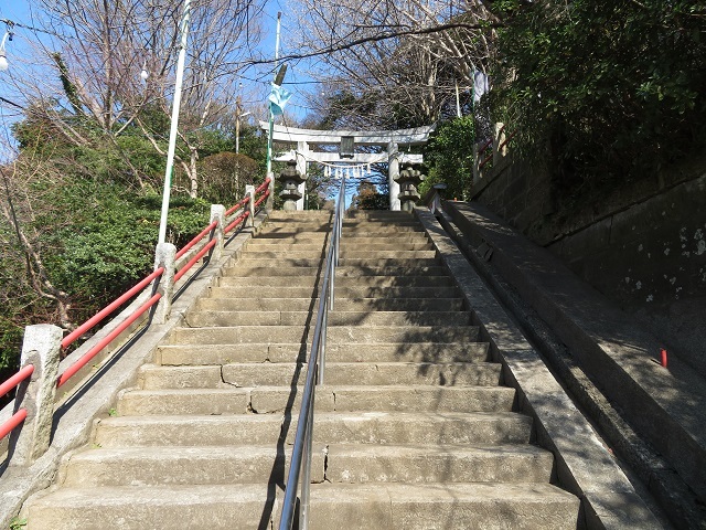 大鋸諏訪神社の参道４